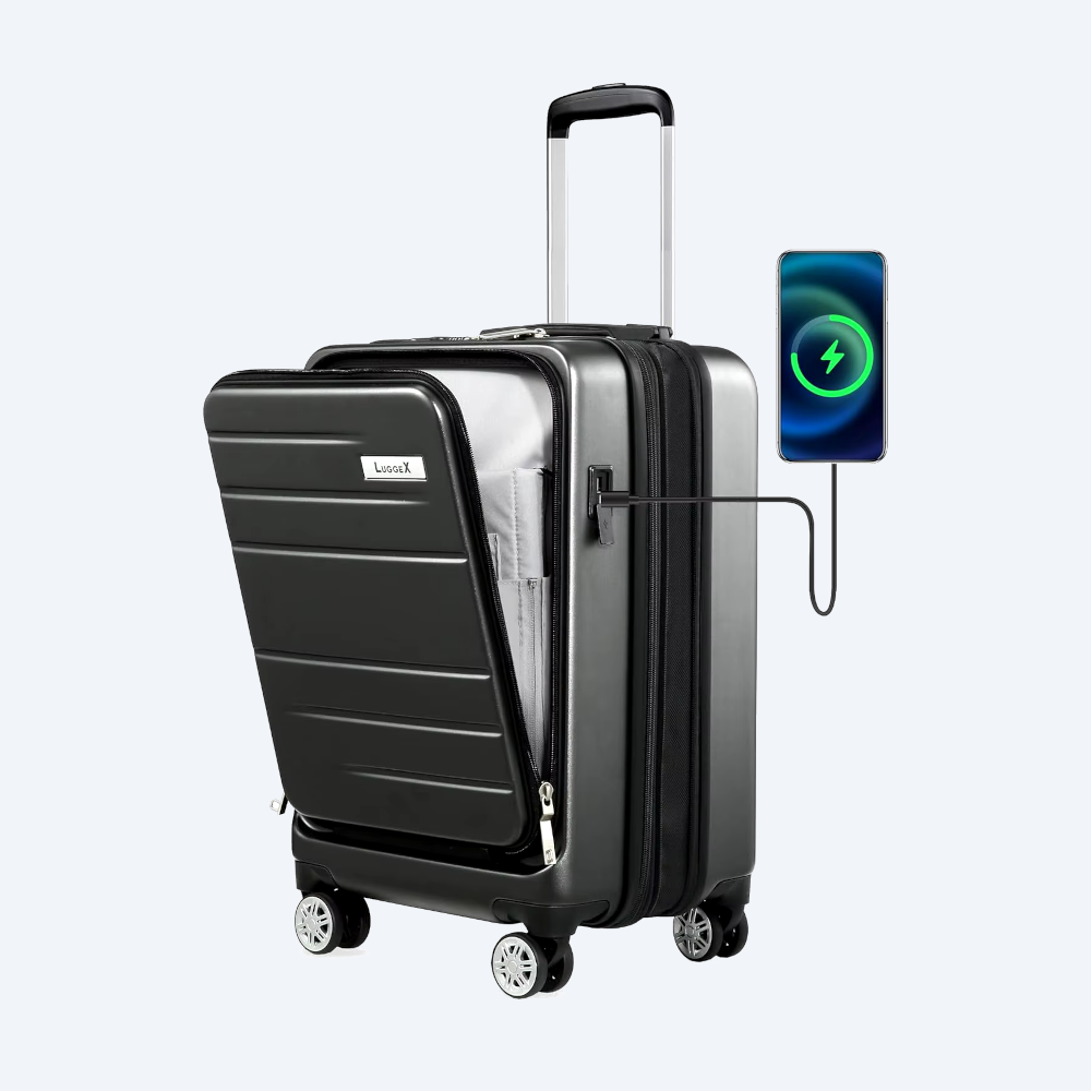 Luggage - LUGGEX - Carry-On with Rechargable Battery [20in + Wheels]